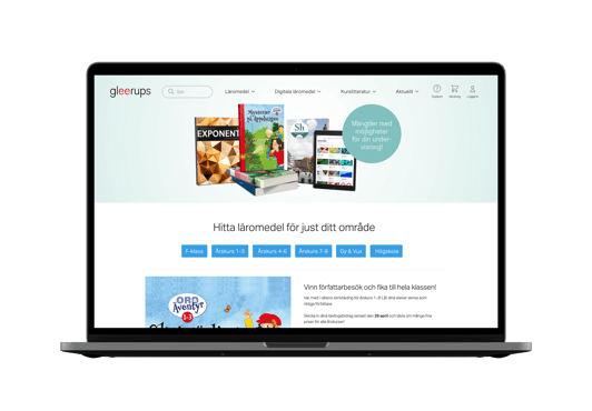 Redesign gleerups.se